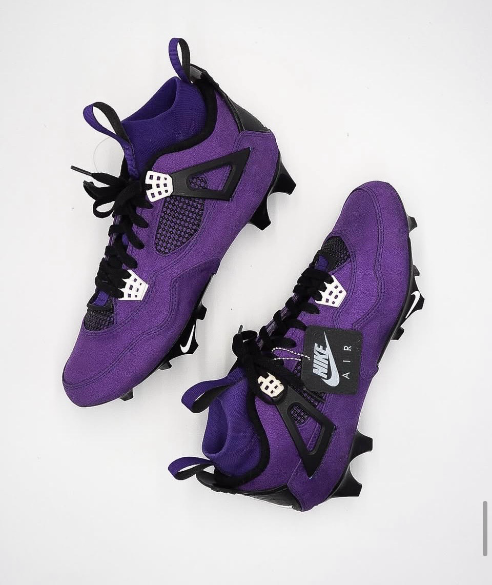 PURPLE TRAVIS SCOTT CLEATS