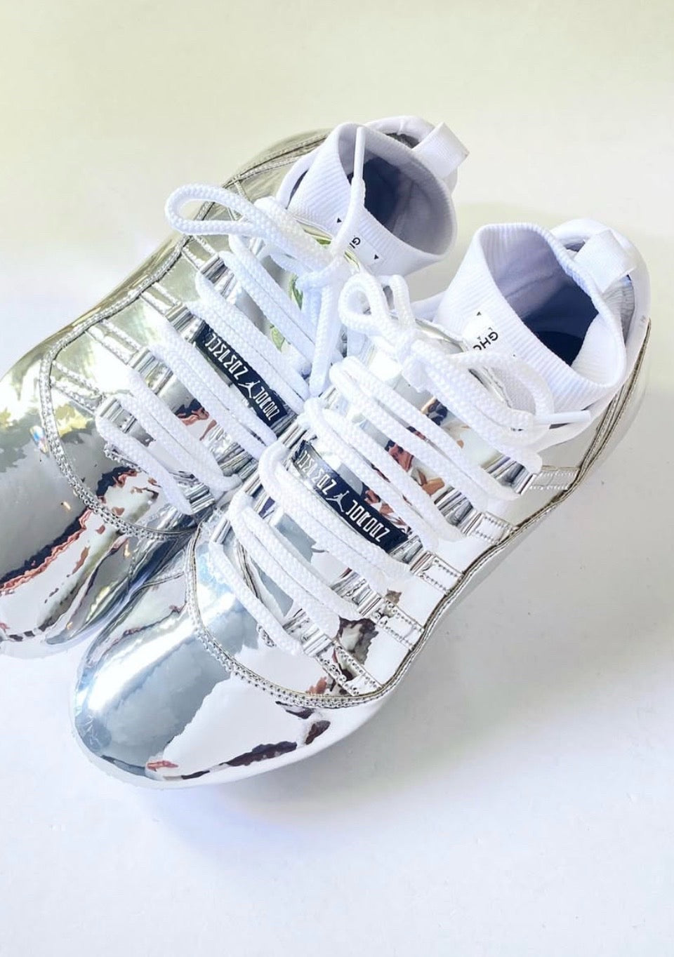 AA CHROME JORDAN 11 CLEATS