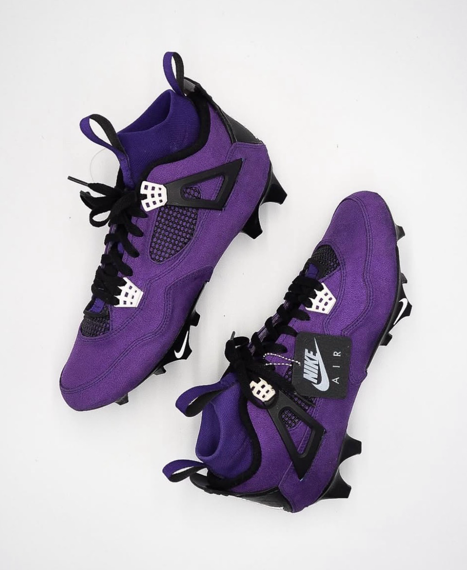 PURPLE TRAVIS SCOTT CLEATS